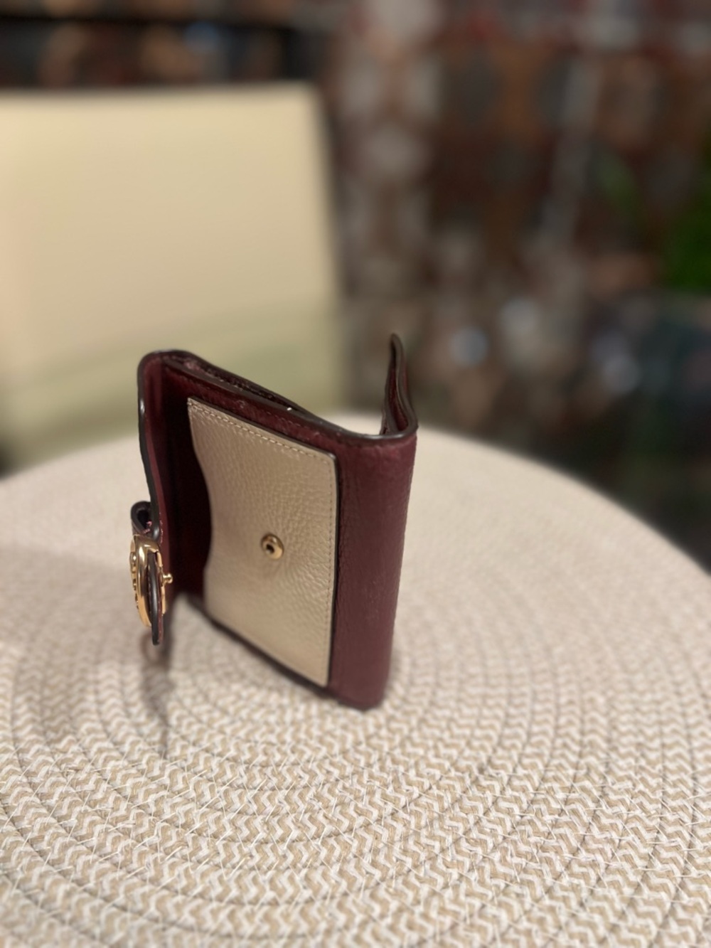 Coach Georgie Small Wallet In Colorblock - Picture 8 of 11
